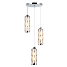 Candil Colgante Redondo Espiral 3 Luces