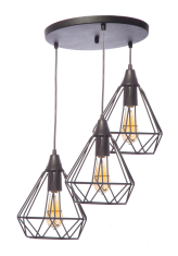 Candil Rubi Vintage Guzman 3 Luces