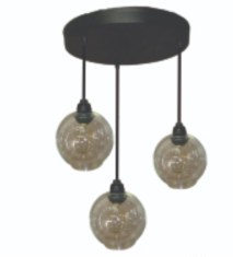 Candil Vintage Lola 3 Luces Guzman