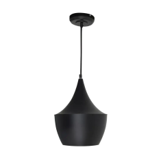 Luminario negro con interior dorado  Philco