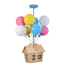 Lampara De Techo Infantil Casita De Globos