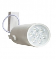 Lámpara riel cilindro de 9W Luz  blanca