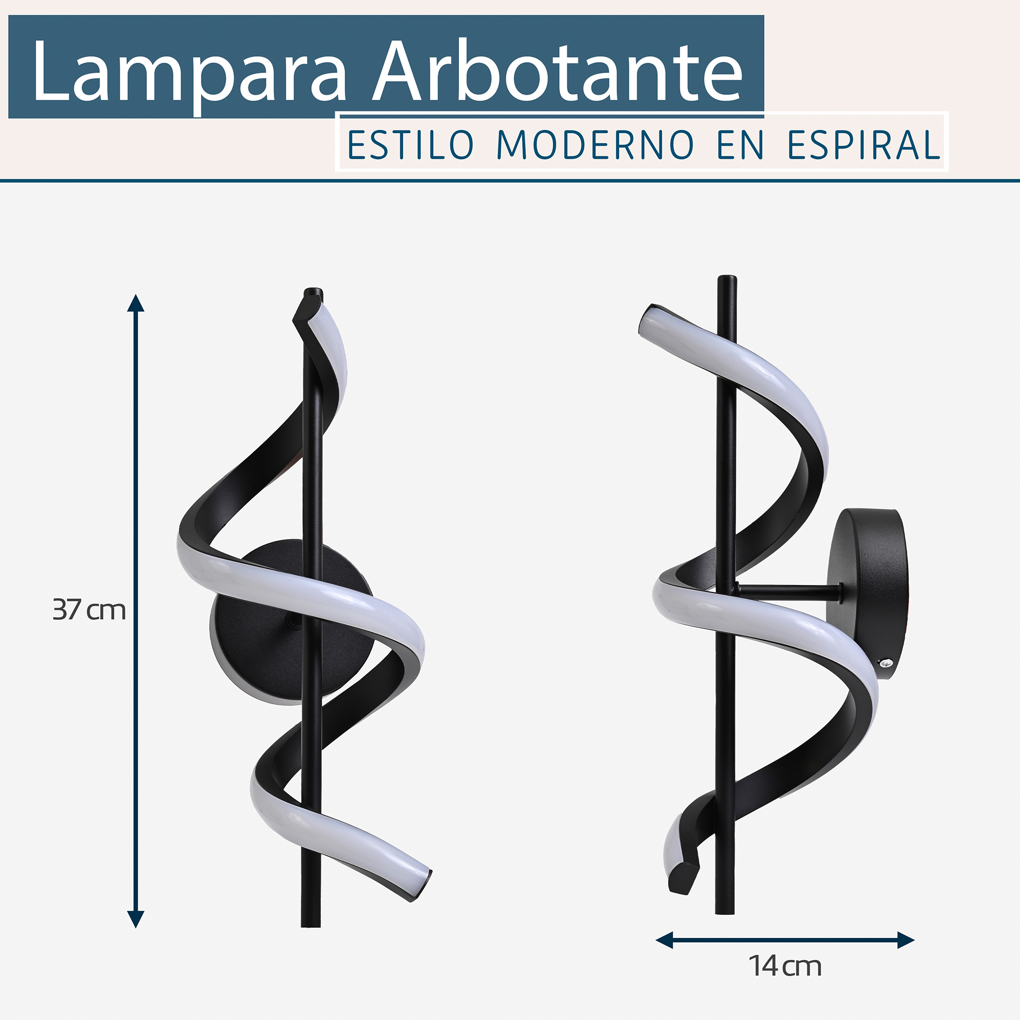 Arbotante Moderno Espiral Negro / Arbotante-Moderno-Espiral-577427166929697.jpg