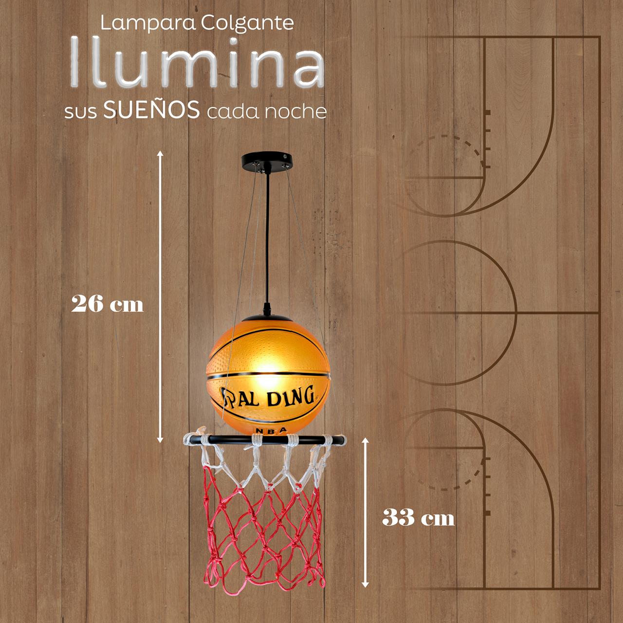 Candil Colgante Decorativo Infantil Basquetball / Candil-Colgante-Decorativo-Infantil-Basquetball-14428203544639.jpg