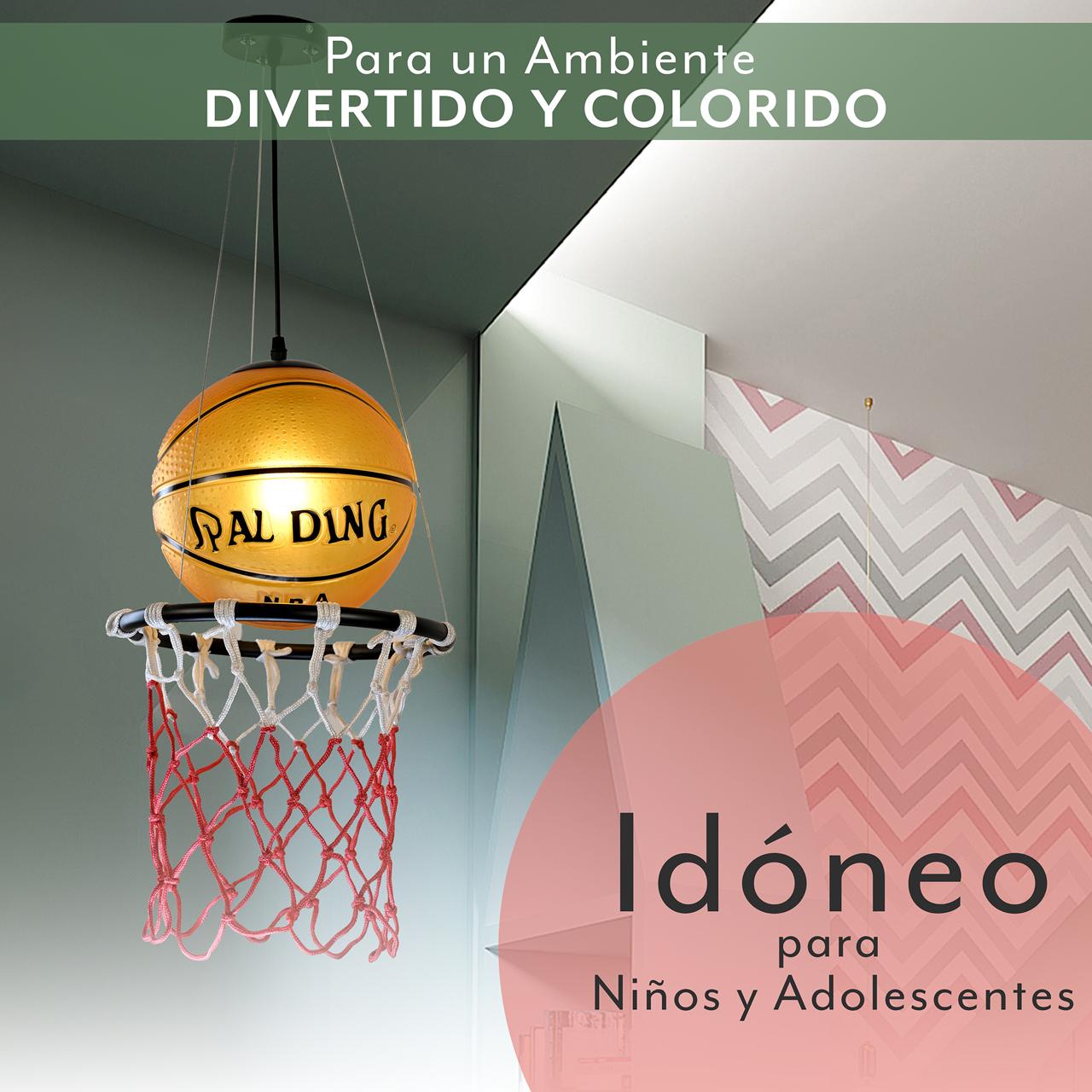 Candil Colgante Decorativo Infantil Basquetball / Candil-Colgante-Decorativo-Infantil-Basquetball-174142624606243.jpg