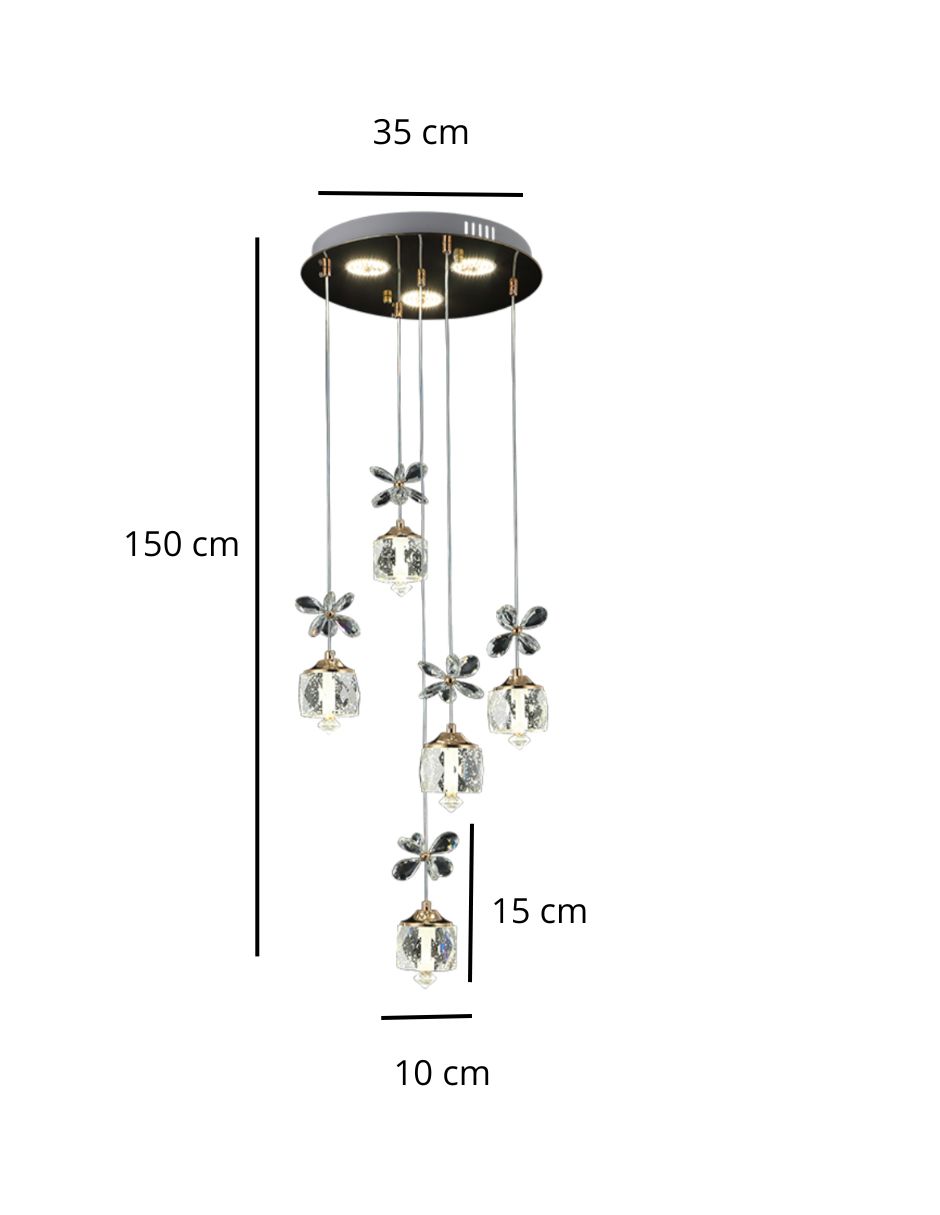 LAMPARA COLGANTE 5 LUCES DE CRISTAL / LAMPARA-COLGANTE-5-LUCES-DE-CRISTAL-955066869814925.jpg