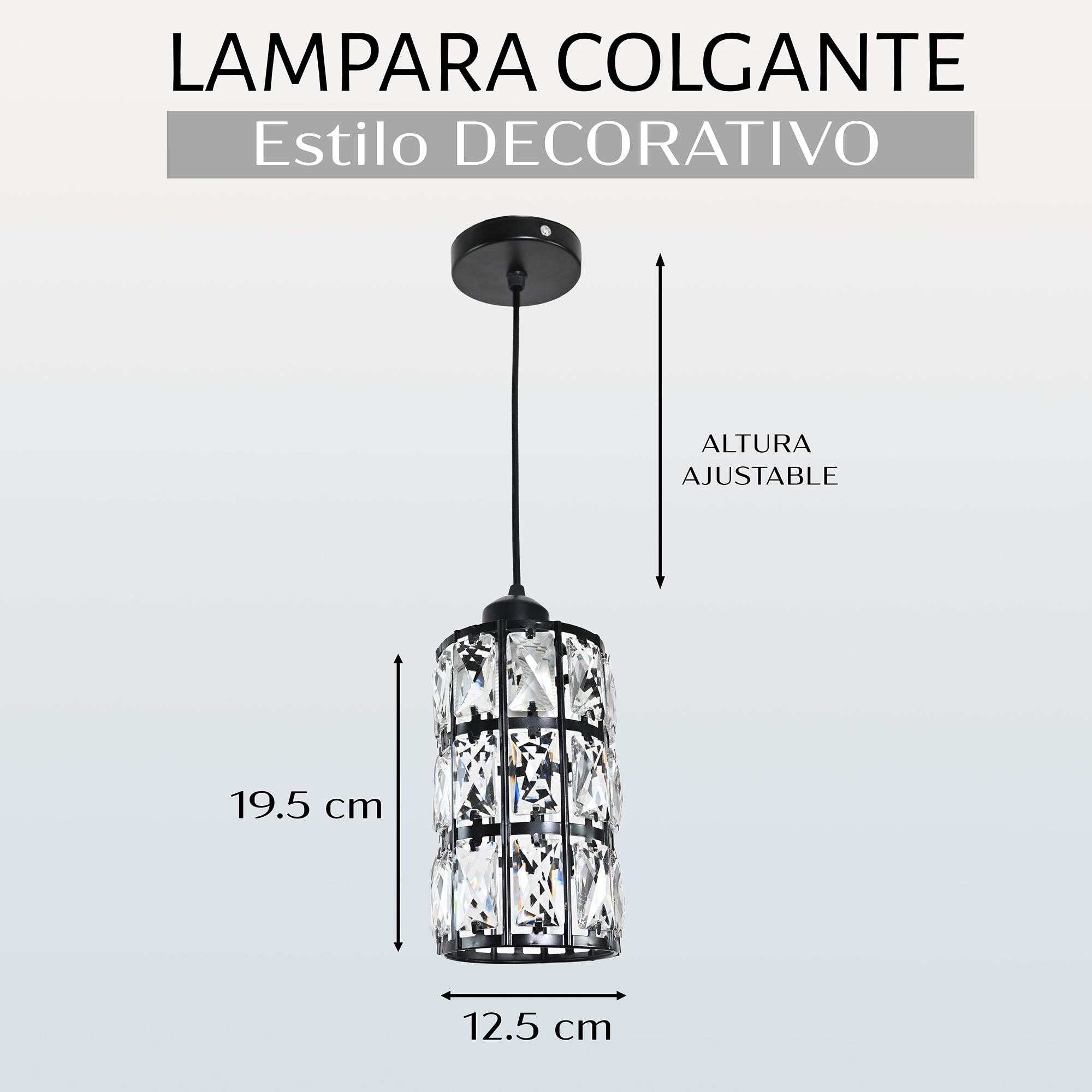 Lampara Colgante Cristal Poligonal / Lampara-Colgante-Cristal-Poligonal-182147448223048.jpg