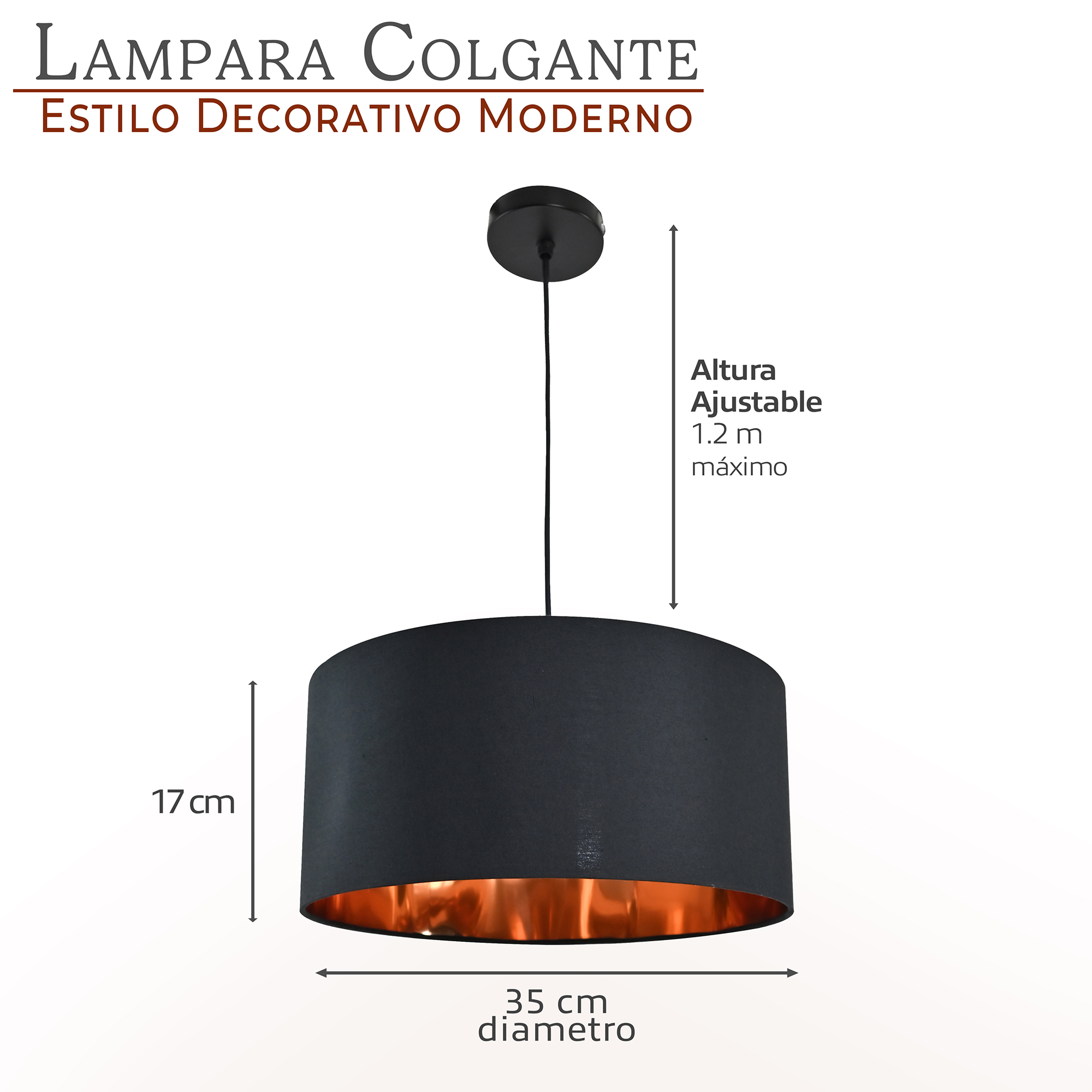 Lampara Colgante Decorativa Negra Seeu / Lampara-Colgante-Decorativa-Negra-Seeu-679814904516285.jpg