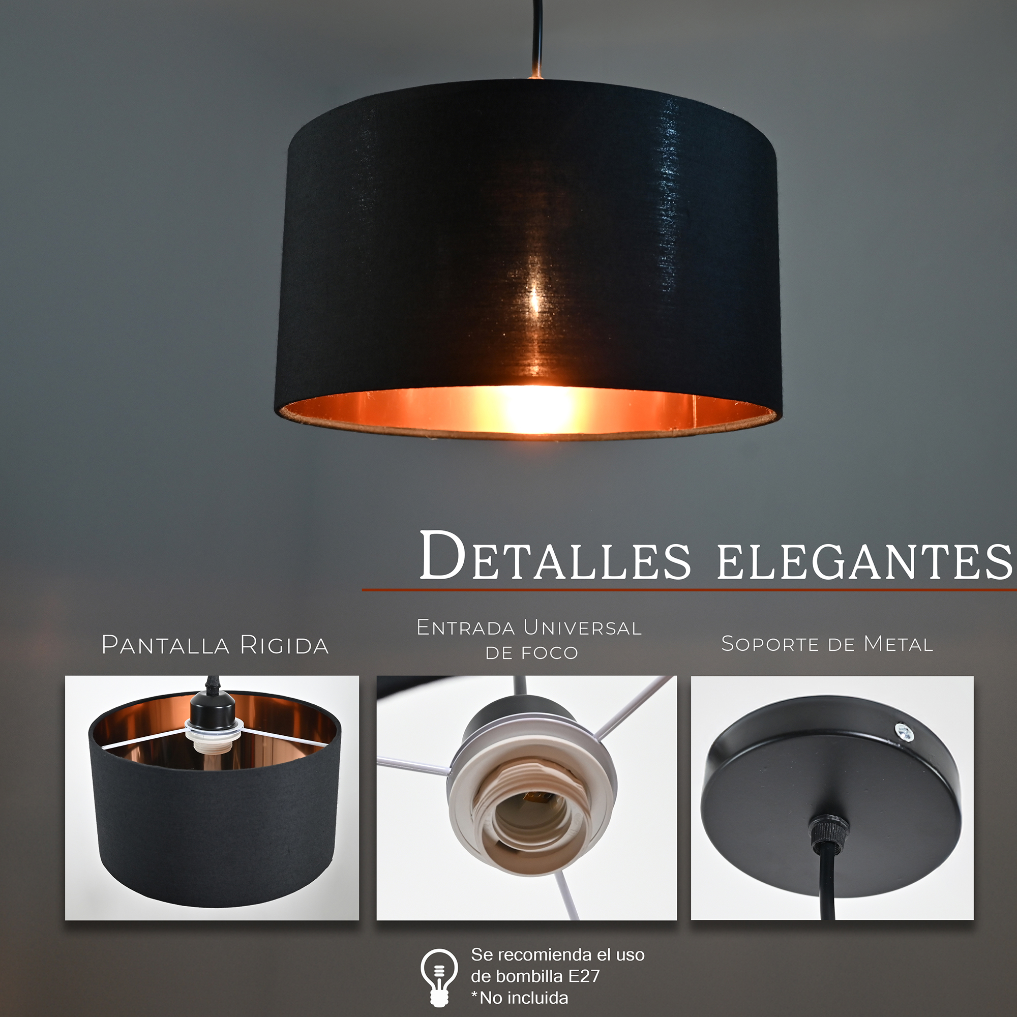 Lampara Colgante Decorativa / Lampara-Colgante-Decorativa-Negro-624378252660672.jpg