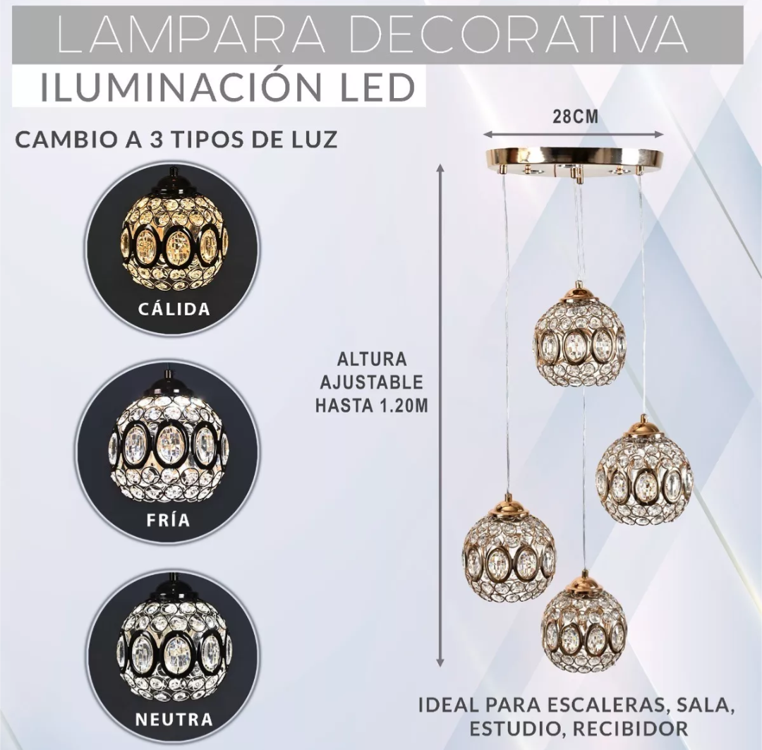 Lampara Colgante Vega 4 Luces Dorado / Lampara-Colgante-Vega-4-Luces-Dorado-163005814252509.png