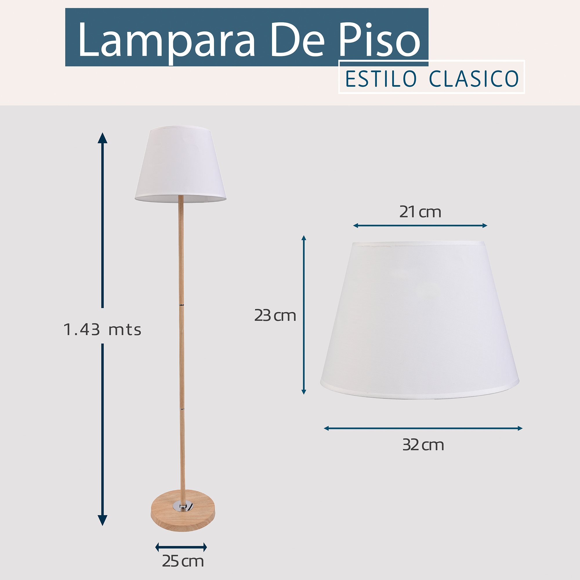 Lampara De Piso Kanab Oro / Lampara-De-Piso-Kanab-Oro-264041321501664.jpg