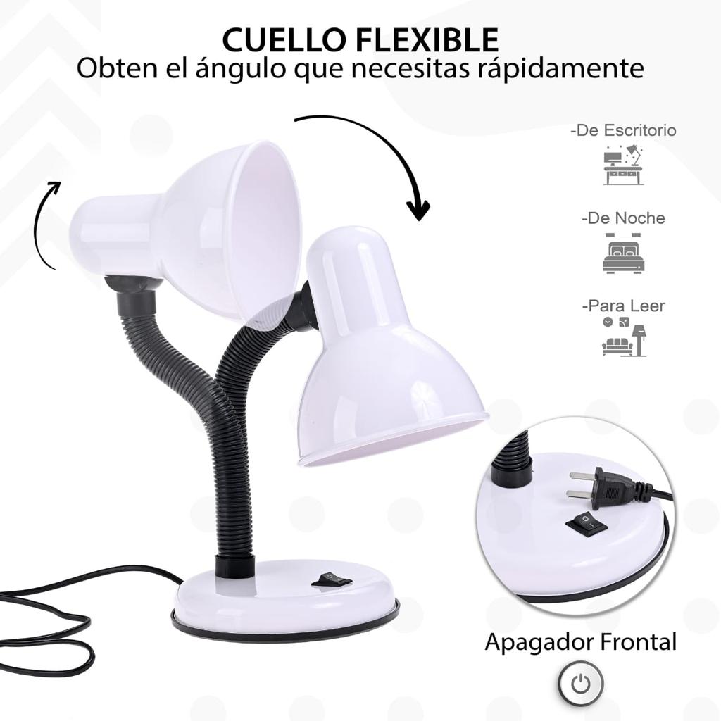 Lampara de Escritorio Flexible Chil Blanca / Lampara-de-Escritorio-Flexible-Chil-Blanca-479815151244650.jpg