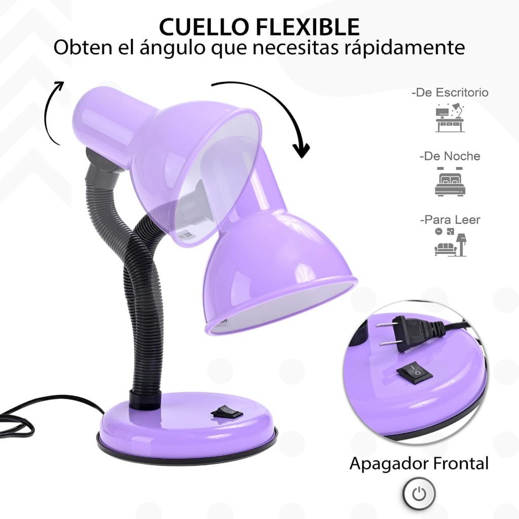 Lampara de Escritorio Flexible Chil Morada / Lampara-de-Escritorio-Flexible-Chil-Morada-20854160435029.jpg