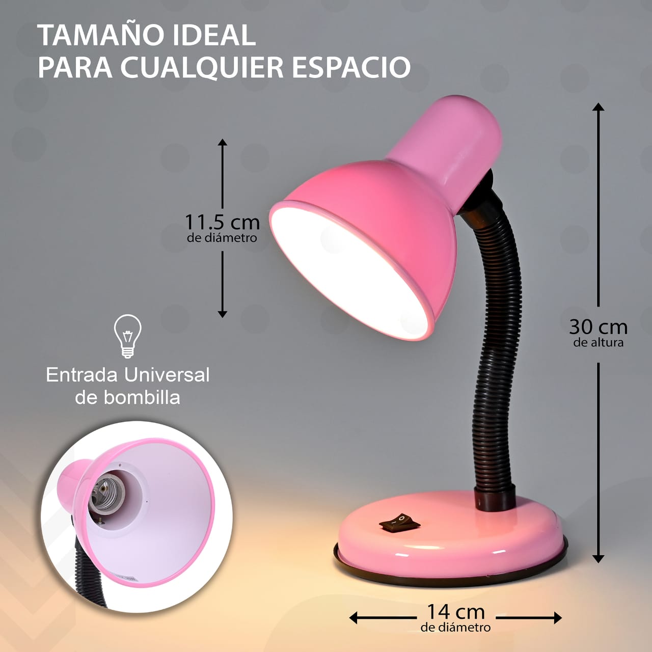 Lampara de Escritorio Flexible Chil Rosa / Lampara-de-Escritorio-Flexible-Chil-Rosa-925933832627028.jpg