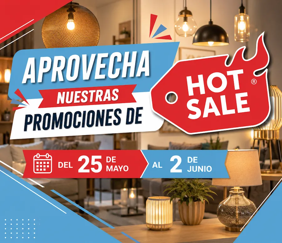 Hasta el 30% de Descuento en lámparas en el Hot Sale 2026