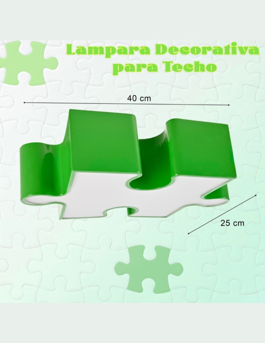 Lampara De Techo Rompecabezas Infantil / 