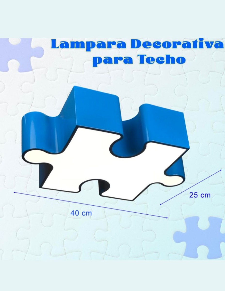 Lampara De Techo Rompecabezas Infantil / 