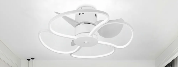 Ventilador Blanco Minimalista