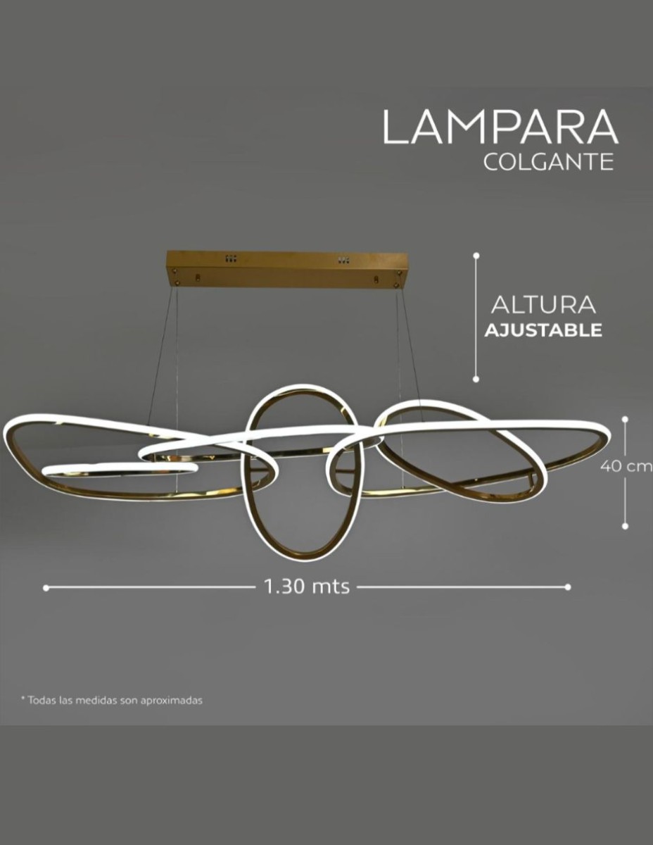 Candil 5 aros Aurora / 