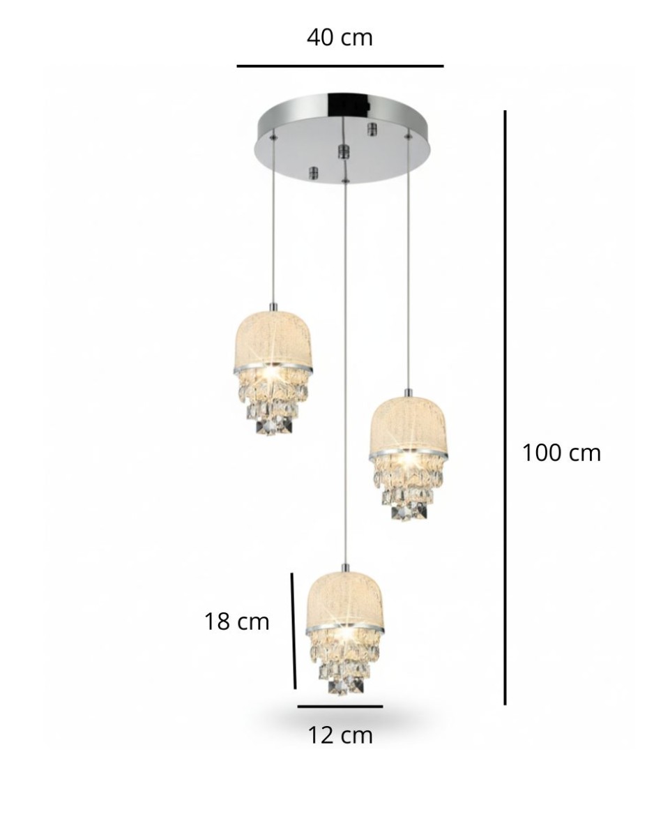 Lampara Colgante Lumo 3 Luces / 