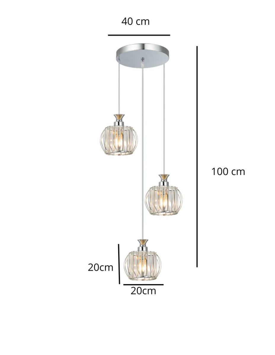 Lampara Bianca 3 Luces / 