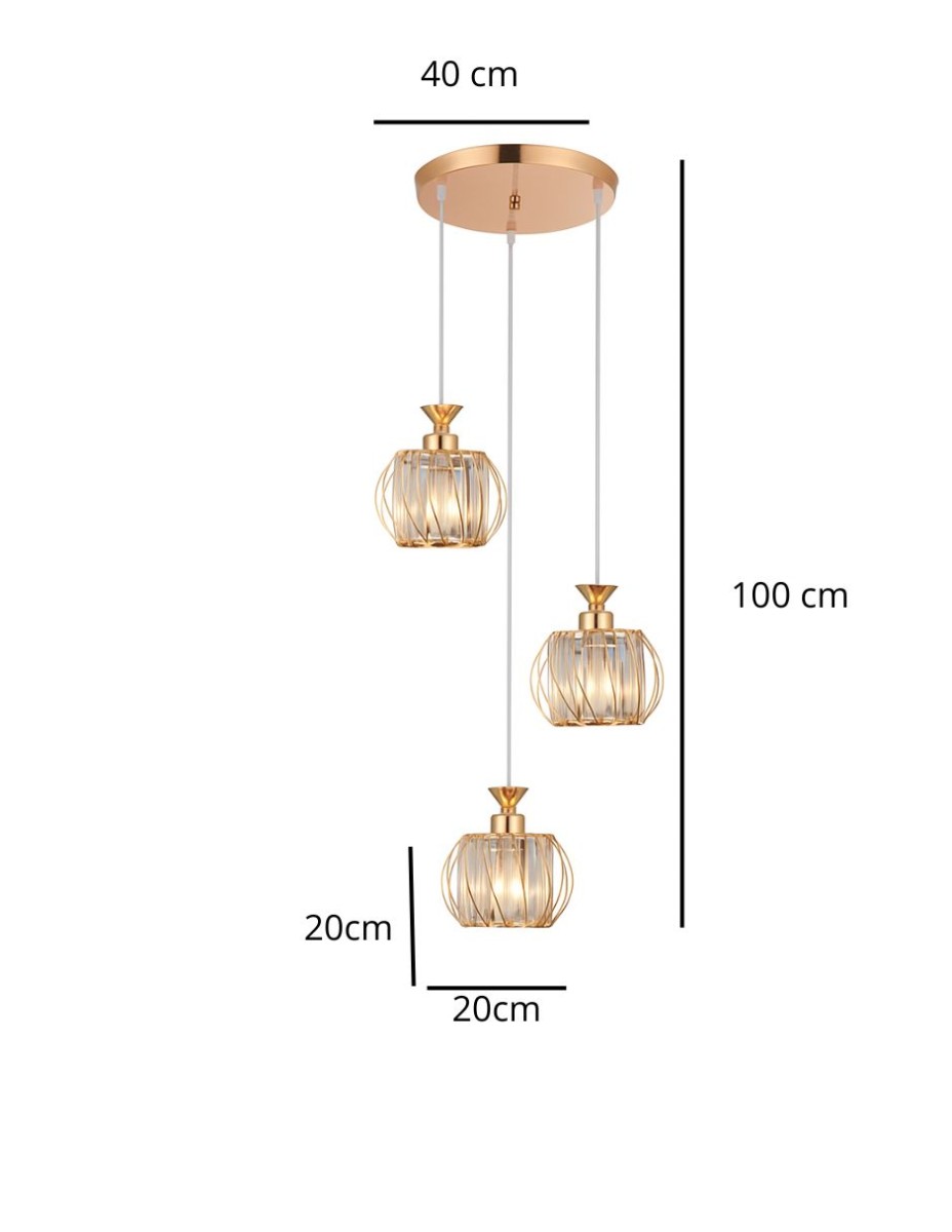 Lampara Bianca 3 Luces / 