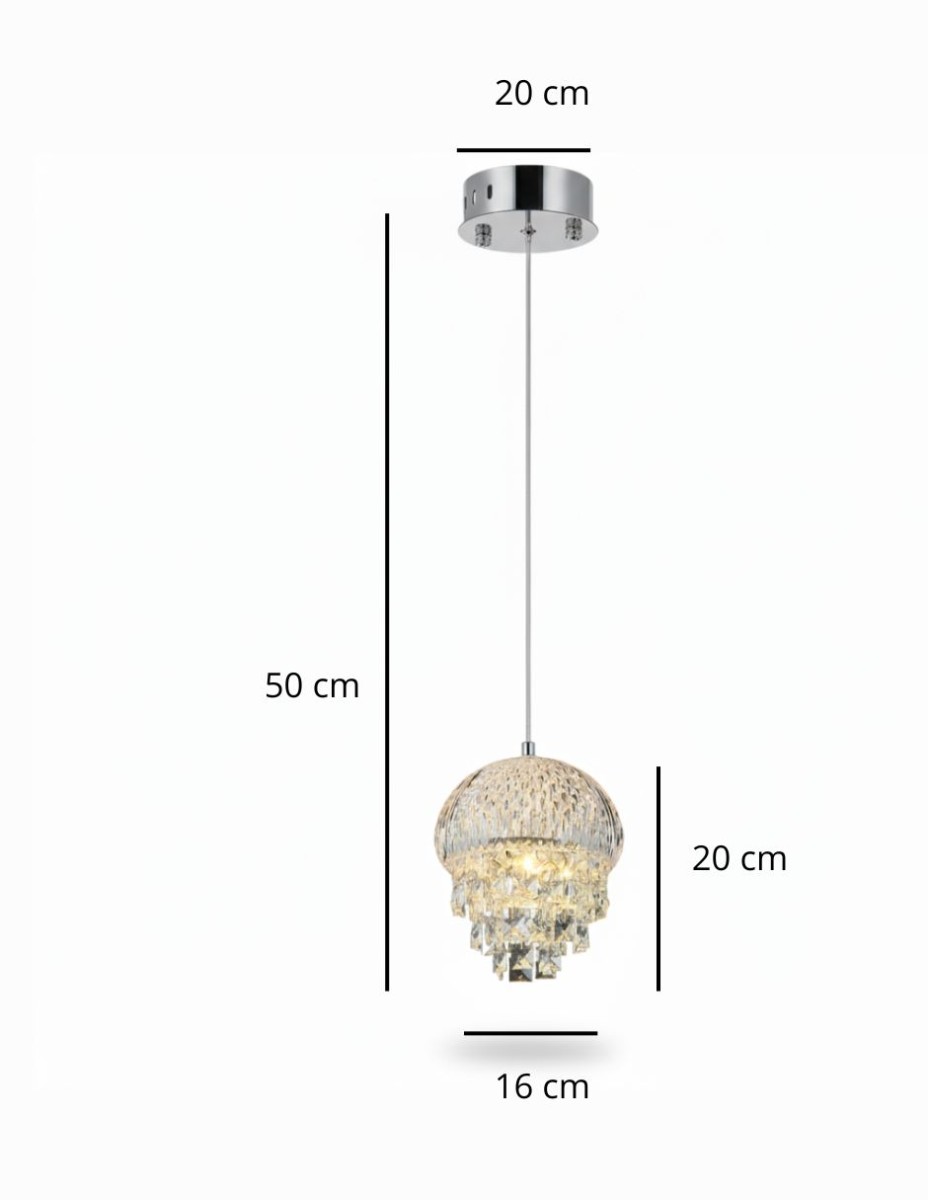 Lampara Colgante Orbe 1 Luz / 