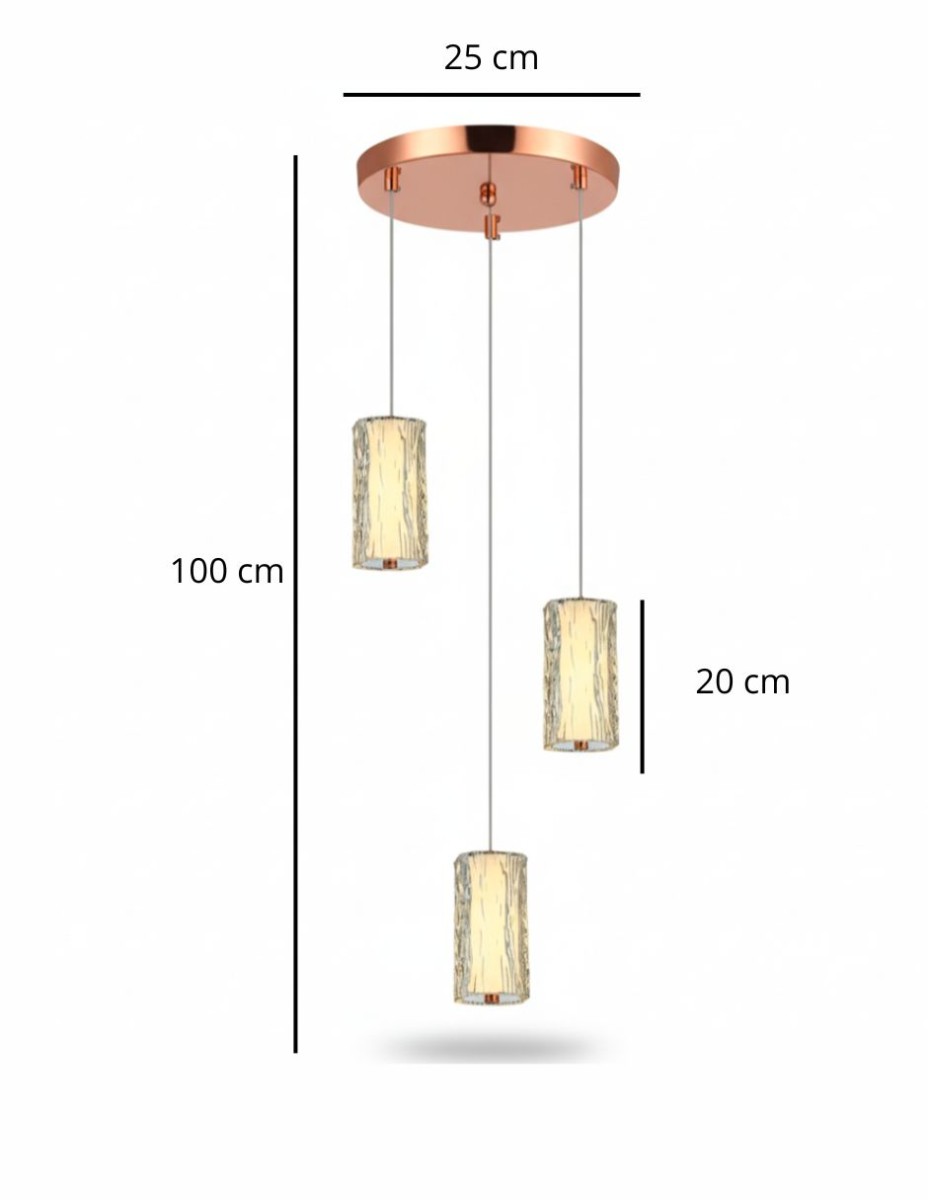 Lampara Colgante Pola 3 Luces / 