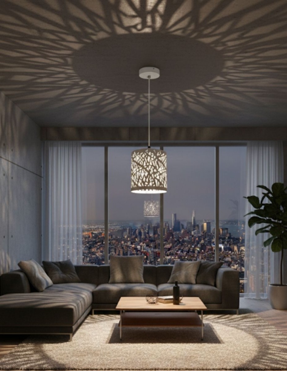 Lampara Colgante Blanca Biana / 