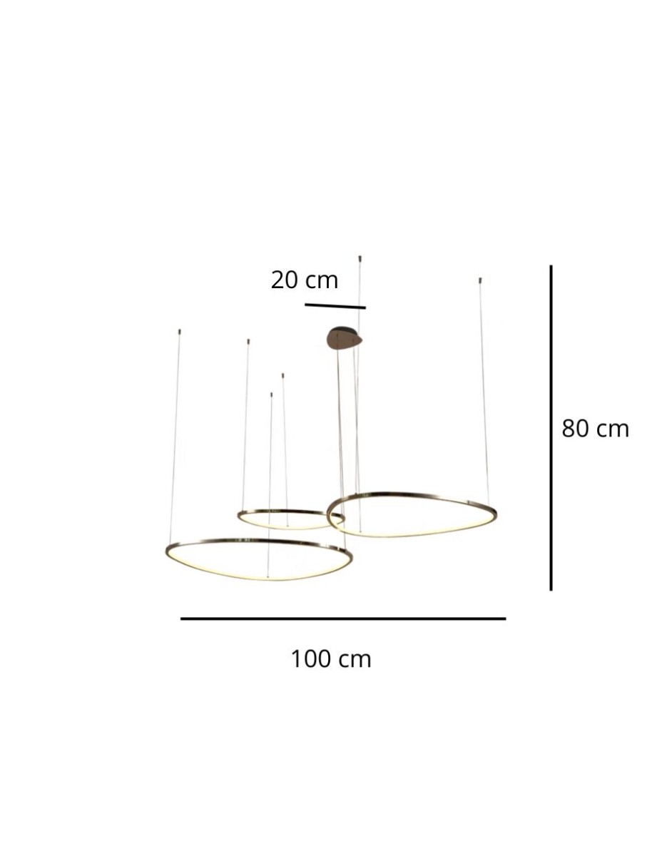 Candil Pearl 3 Aros / 