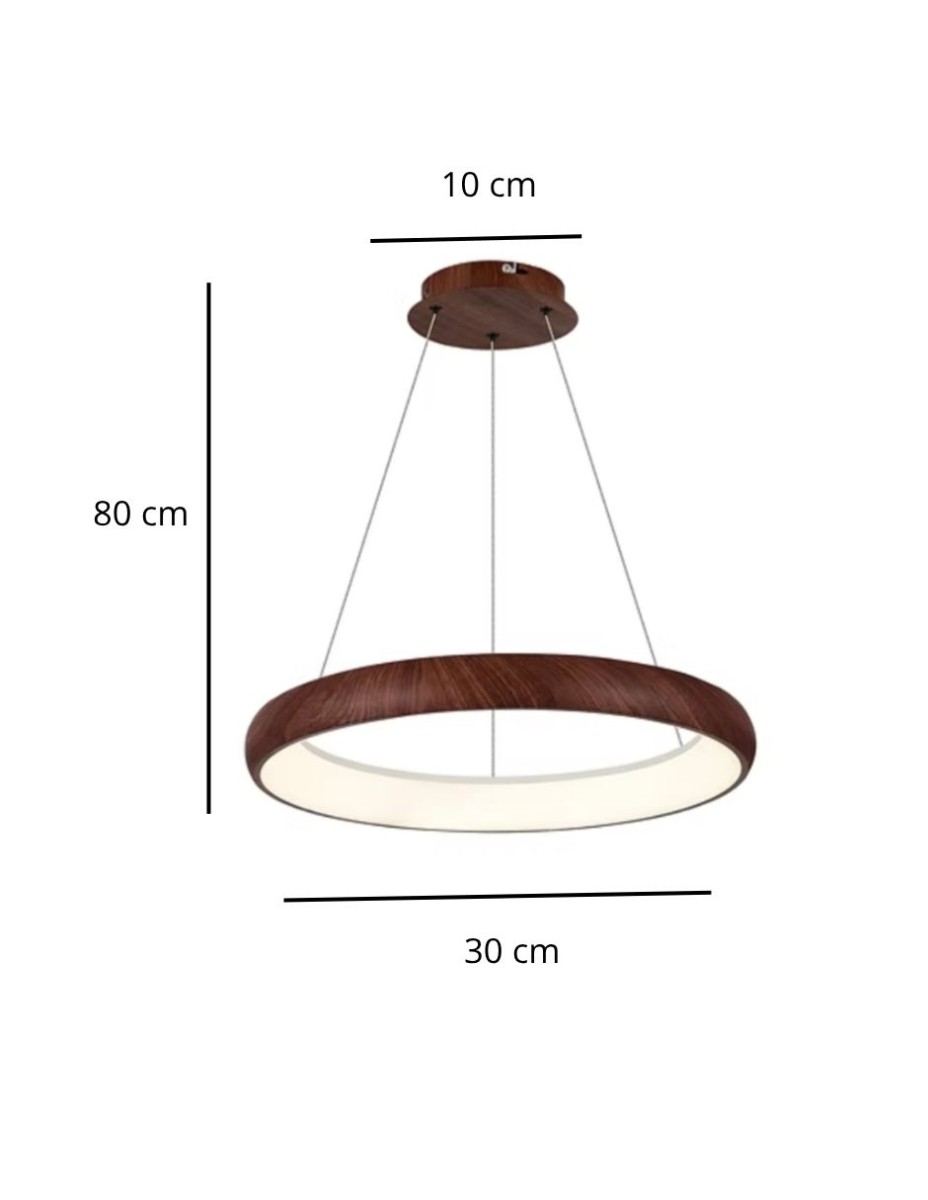 Lampara Colgnte Loop Cafe 1 Luz / 
