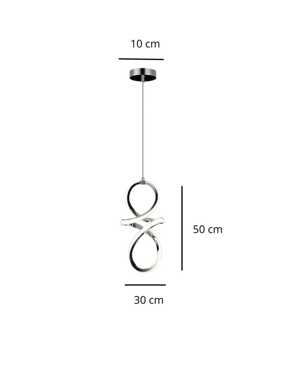 Lámpara colgante Infinita  1 luz / 