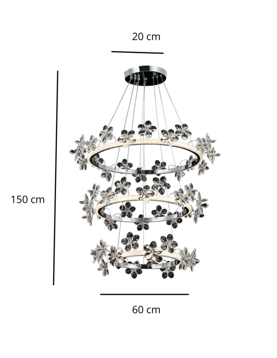 Candil Flor Imperial 3 Luces / 