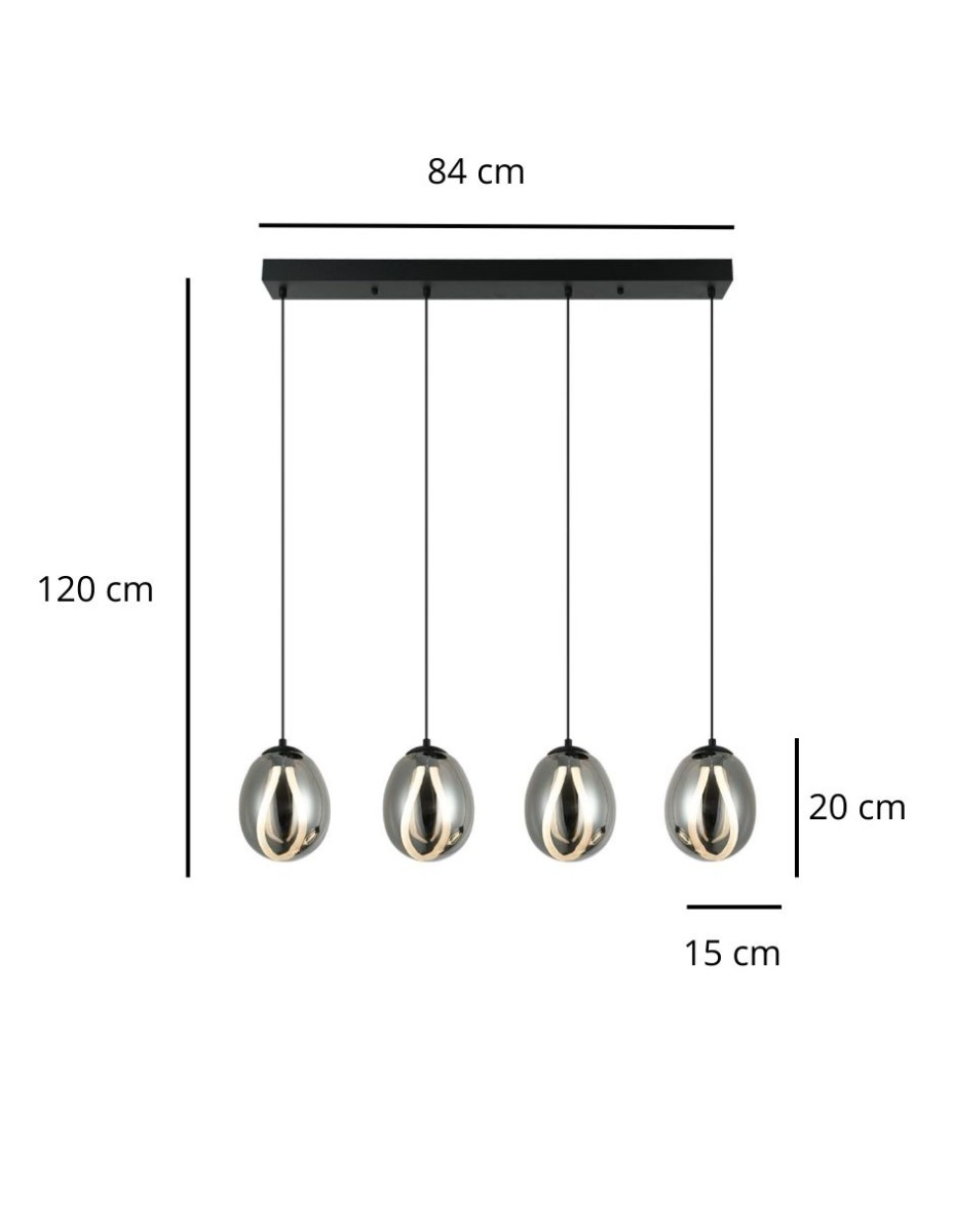 Candil Gota Ambar 4 Lues / 