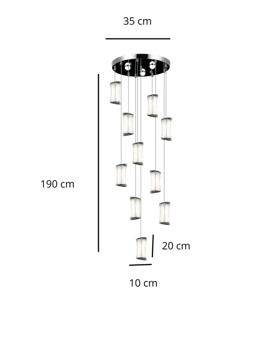 Candil Lluvia De Luz 10 Luces / 
