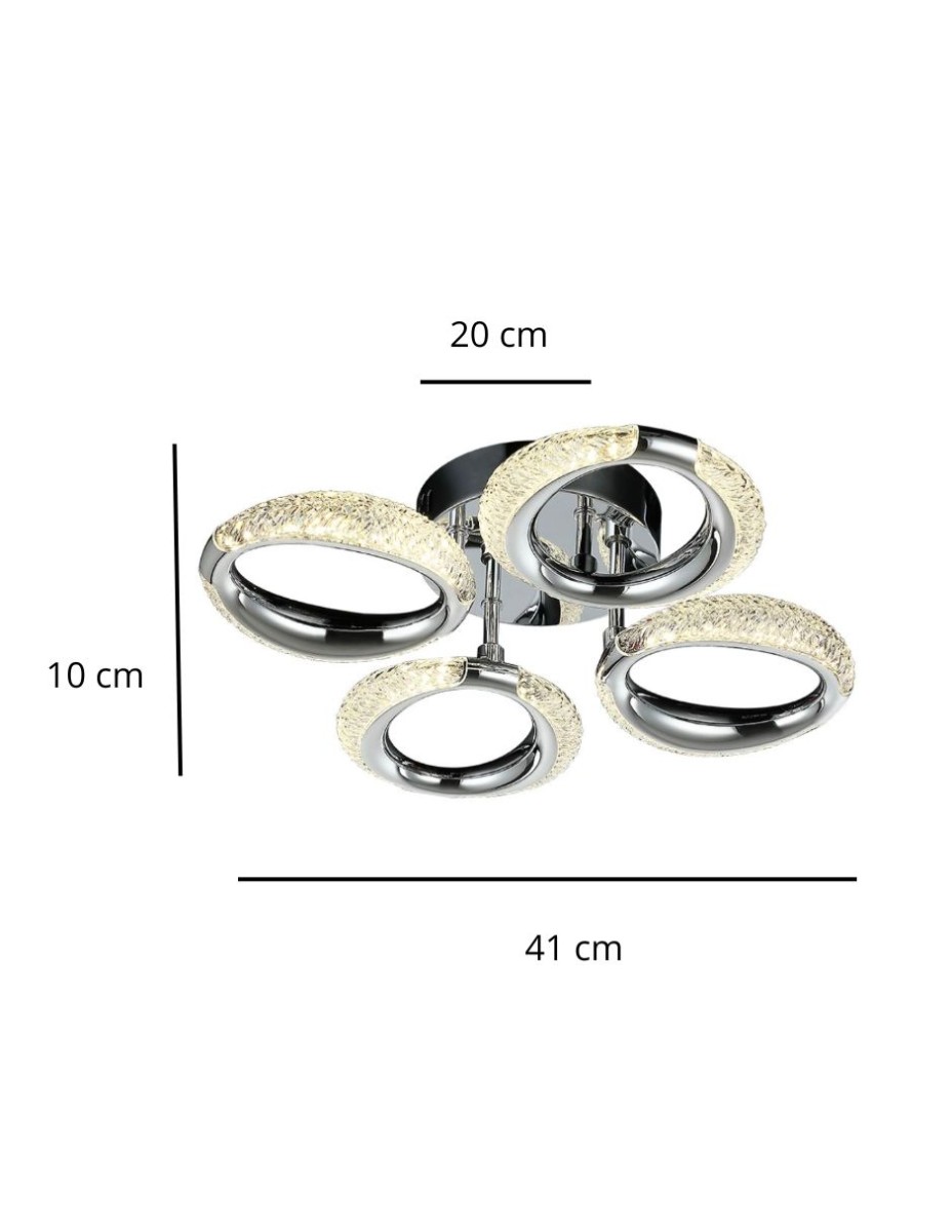 Lampara Orbita Led 4 Luces / 
