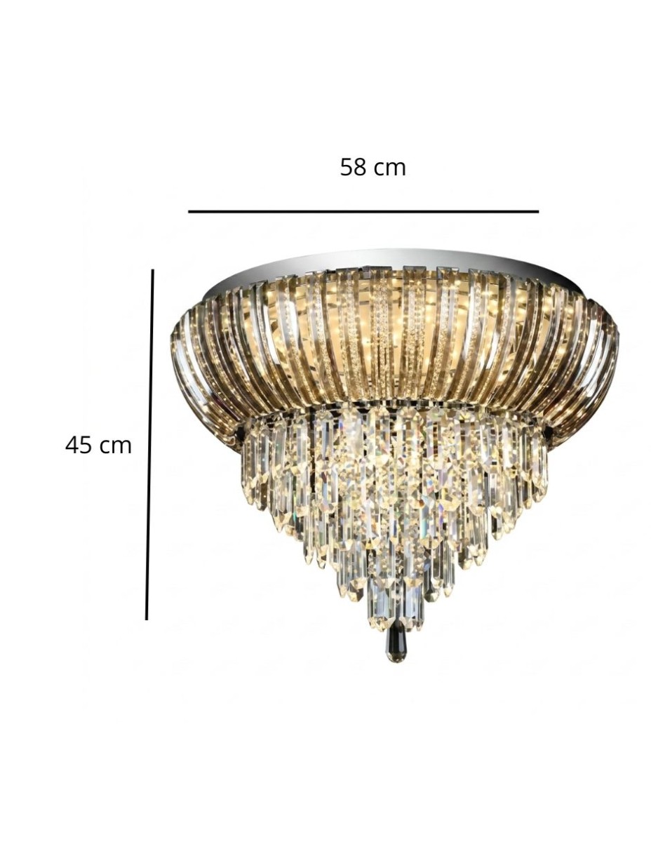 Candil Cascada De Cristal 186W / 