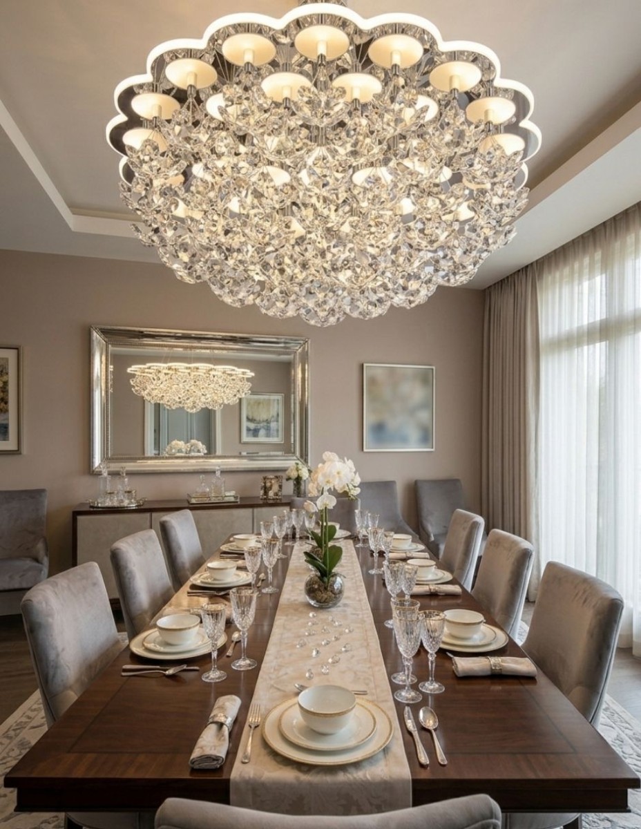 Plafon Aura Floral 58 cm / 